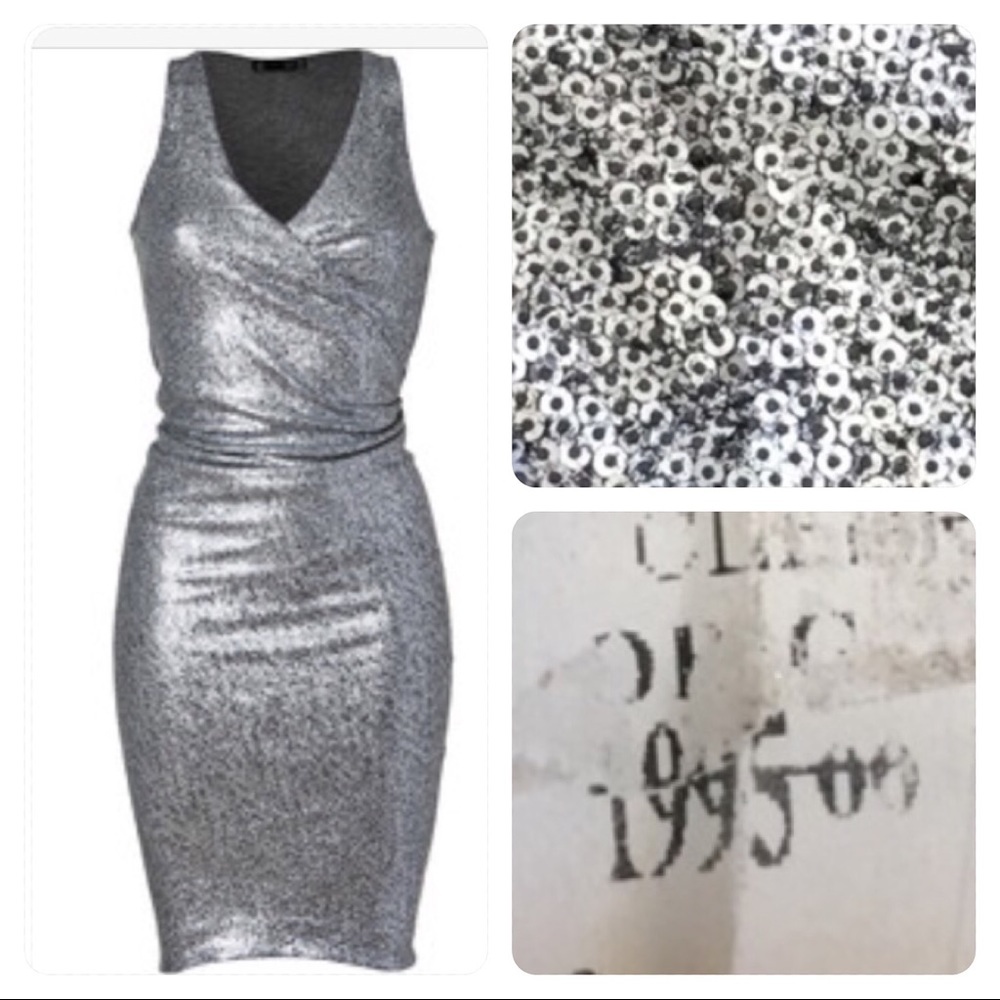 NWT! Donna Karan sequin Dress party wedding formal